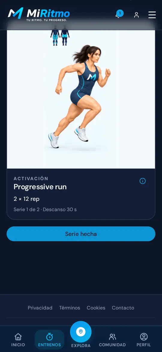 Reproductor de fuerza guiada en el móvil